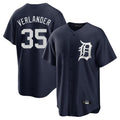 Kdoa D.Tigers #35 Justin Verlander Player Navy Game Home Stitched Jerseys