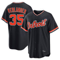 Kdoa D.Tigers #35 Justin Verlander Player Navy Home Game Stitched Jerseys