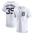Kdoa D.Tigers #35 Justin Verlander Player White Limited Elite Home Stitched Jerseys