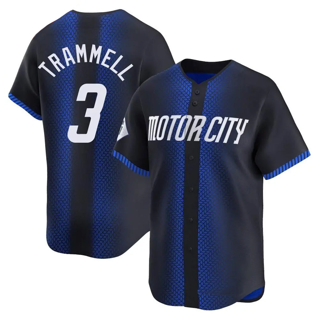 Kdoa D.Tigers #3 Alan Trammell Player Navy Game Home Stitched Jerseys