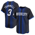 Kdoa D.Tigers #3 Alan Trammell Player Navy Game Home Stitched Jerseys