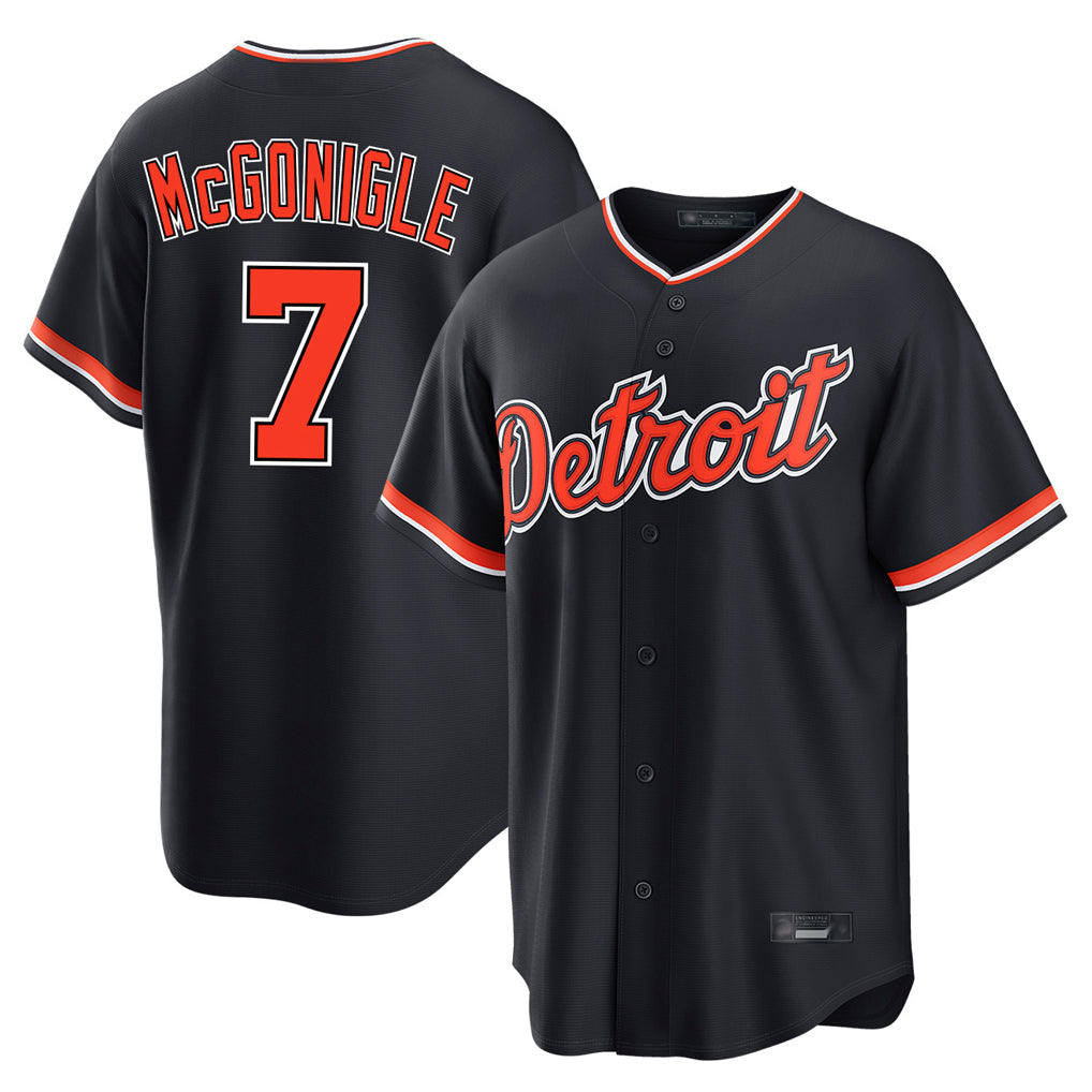 Kdoa D.Tigers #7 Kevin McGonigle Player Navy Home Game Stitched Jerseys