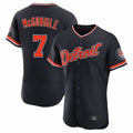 Kdoa D.Tigers #7 Kevin McGonigle Player Navy Limited Elite Home Game Stitched Jerseys