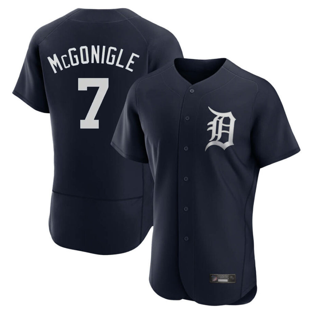 Kdoa D.Tigers #7 Kevin McGonigle Player Navy Limited Elite Home Stitched Jerseys