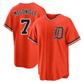 Kdoa D.Tigers #7 Kevin McGonigle Player Orange Home Game Stitched Jerseys