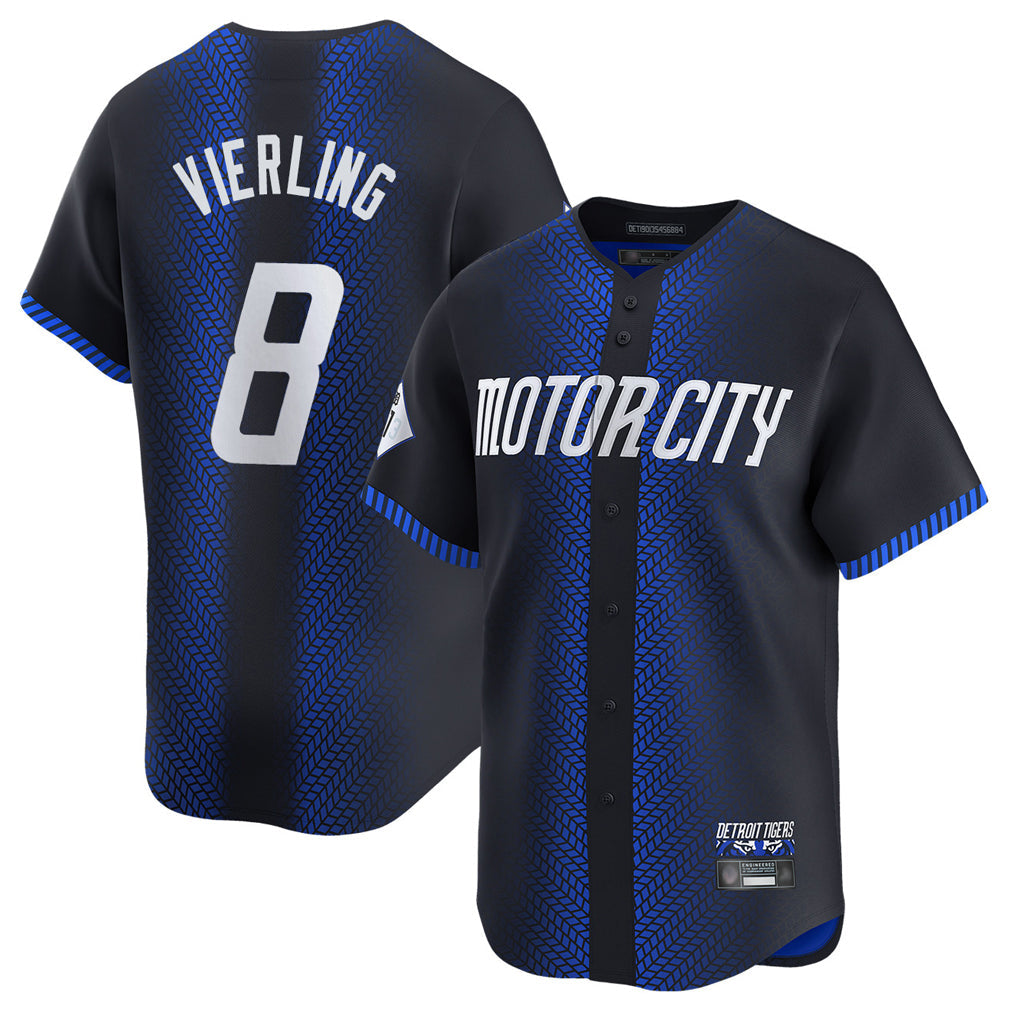 Kdoa D.Tigers #8 Matt Vierling Player Navy City Connect Home Limited Stitched Jerseys