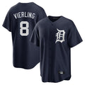 Kdoa D.Tigers #8 Matt Vierling Player Navy Game Home Stitched Jerseys