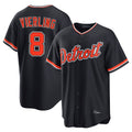 Kdoa D.Tigers #8 Matt Vierling Player Navy Home Game Stitched Jerseys