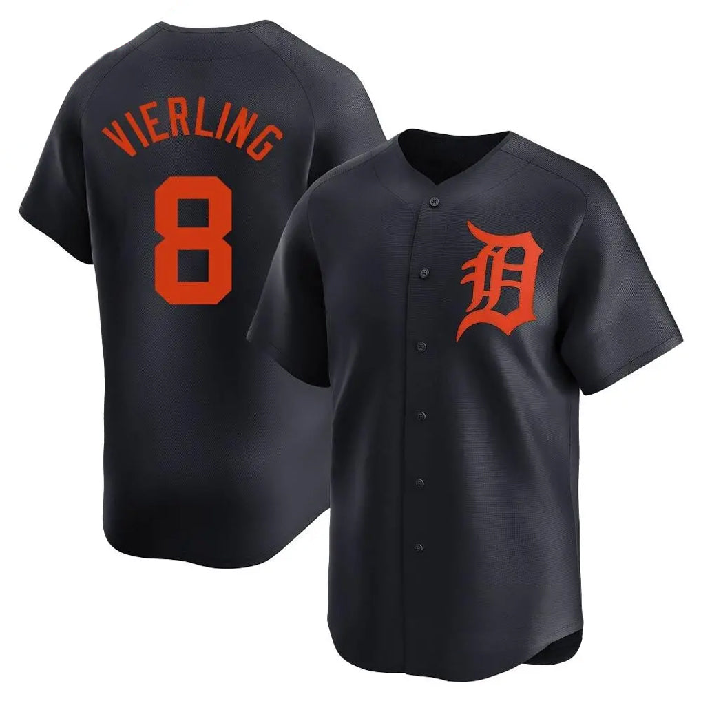 Kdoa D.Tigers #8 Matt Vierling Player Navy Home Limited Stitched Jerseys