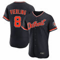 Kdoa D.Tigers #8 Matt Vierling Player Navy Limited Elite Home Game Stitched Jerseys