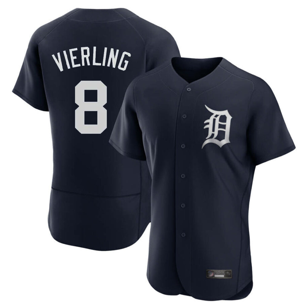 Kdoa D.Tigers #8 Matt Vierling Player Navy Limited Elite Home Stitched Jerseys