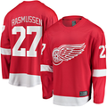 Kdoa D.Red wings #27 Michael Rasmussen Red Home Breakaway Player Jerseys