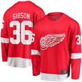 Kdoa D.Red wings #36 John Gibson Red Home Breakaway Jerseys