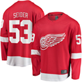 Kdoa D.Red wings #53 Moritz Seider Red Home Breakaway Player Jerseys