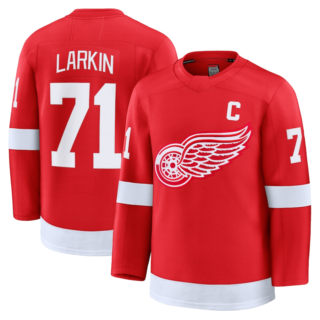 Kdoa D.Red wings #71 Dylan Larkin Red Home Premium Jerseys