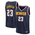 Kdoa D.Nuggets #23 Cameron Johnson Navy Fast Break Replica Jerseys - Icon Edition