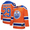 Kdoa E.Oilers #29 Leon Draisaitl Mitchell & Ness Orange Power Play Jerseys