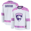 Kdoa F.Panthers White Hockey Fights Cancer Survivor Practice Jerseys