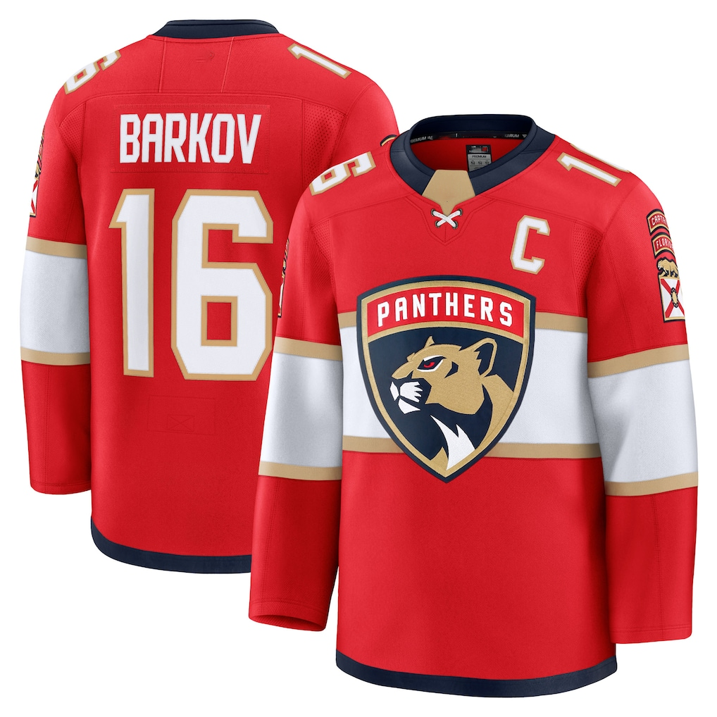 Kdoa F.Panthers #16 Aleksander Barkov Red Home Premium Jerseys