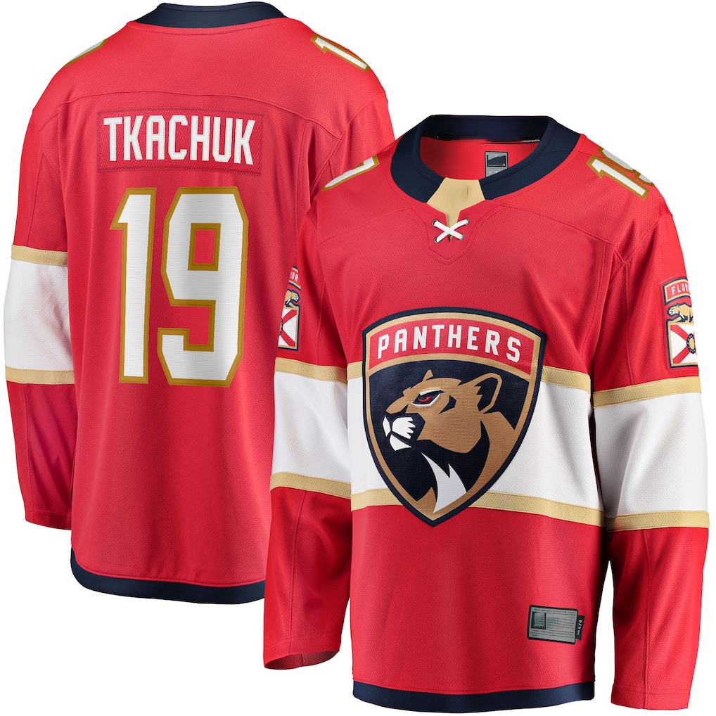 Kdoa F.Panthers #19 Matthew Tkachuk Red Home Breakaway Player Jerseys