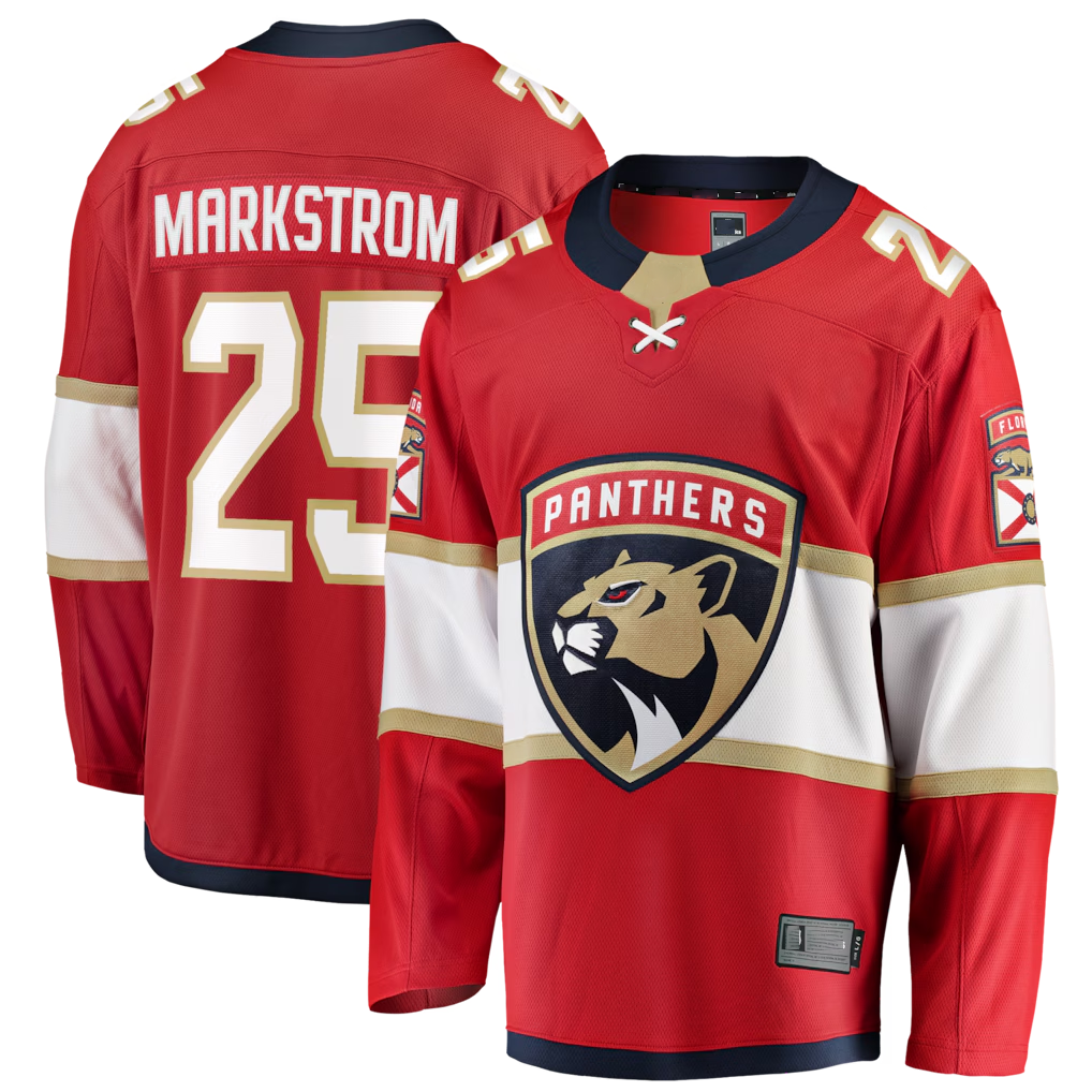 Kdoa F.Panthers #29 Jacob Markstrom Red Home Breakaway Jerseys