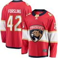 Kdoa F.Panthers #42 Gustav Forsling Red Home Breakaway Player Jerseys