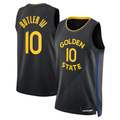 Kdoa G.State Warriors #10 Jimmy Butler III Jordan Brand Black Swingman Jerseys - Statement Edition