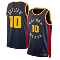 Kdoa G.State Warriors #10 Jimmy Butler III Navy Swingman Jerseys - City Edition