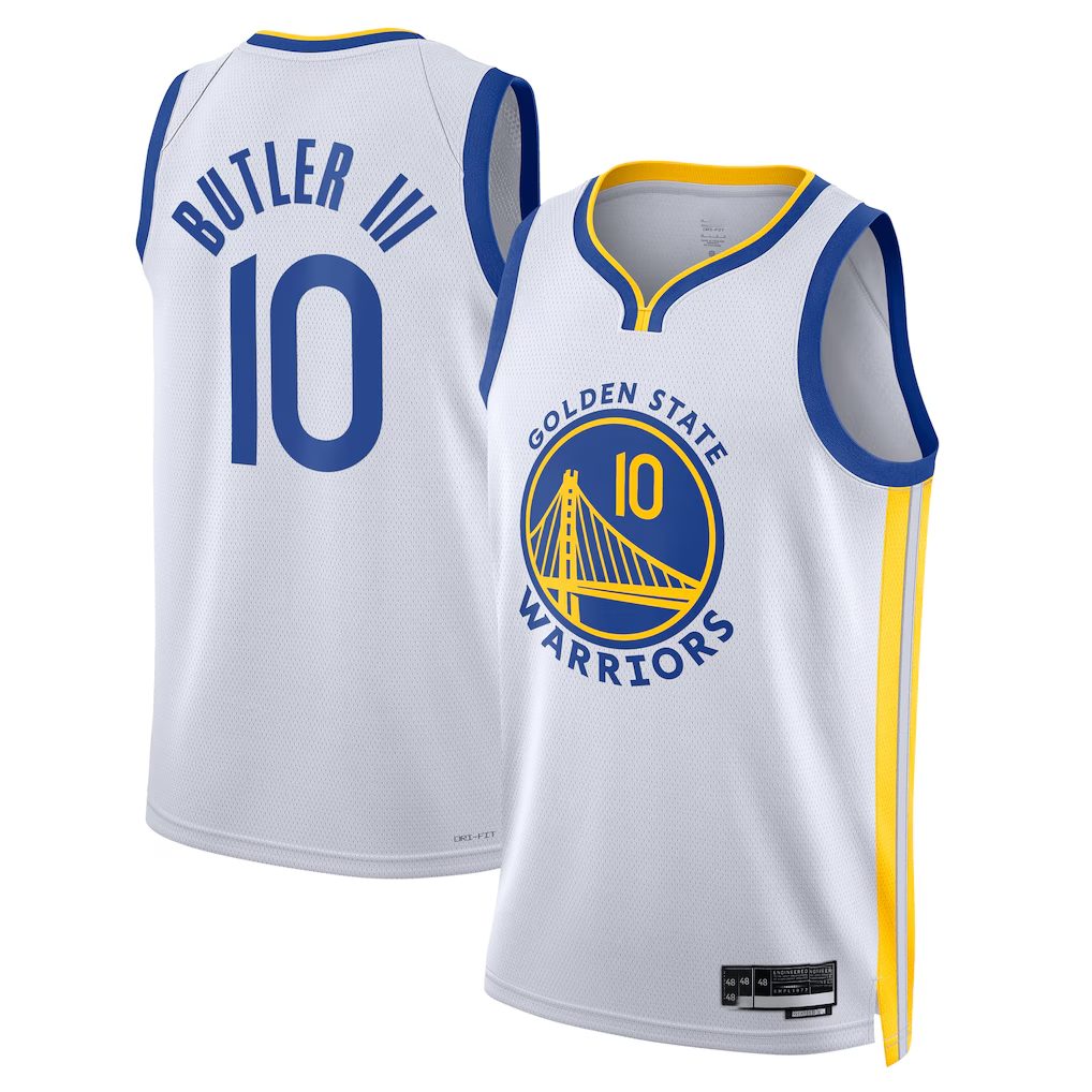 Kdoa G.State Warriors #10 Jimmy Butler III White Swingman Jerseys - Association Edition