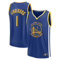Kdoa G.State Warriors #1 Yaxel Lendeborg Royal 2026  Draft First Round Pick Fast Break Jerseys - Icon Edition