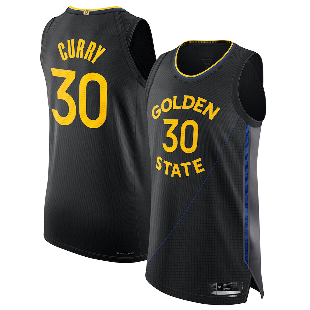 Kdoa G.State Warriors #30 Stephen Curry Black 202425 Authentic Jerseys - Statement Edition
