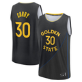 Kdoa G.State Warriors #30 Stephen Curry Black Fast Break Replica Player Jerseys - Statement Edition