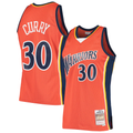 Kdoa G.State Warriors #30 Stephen Curry Mitchell & Ness Orange Hardwood Classics Swingman Jerseys