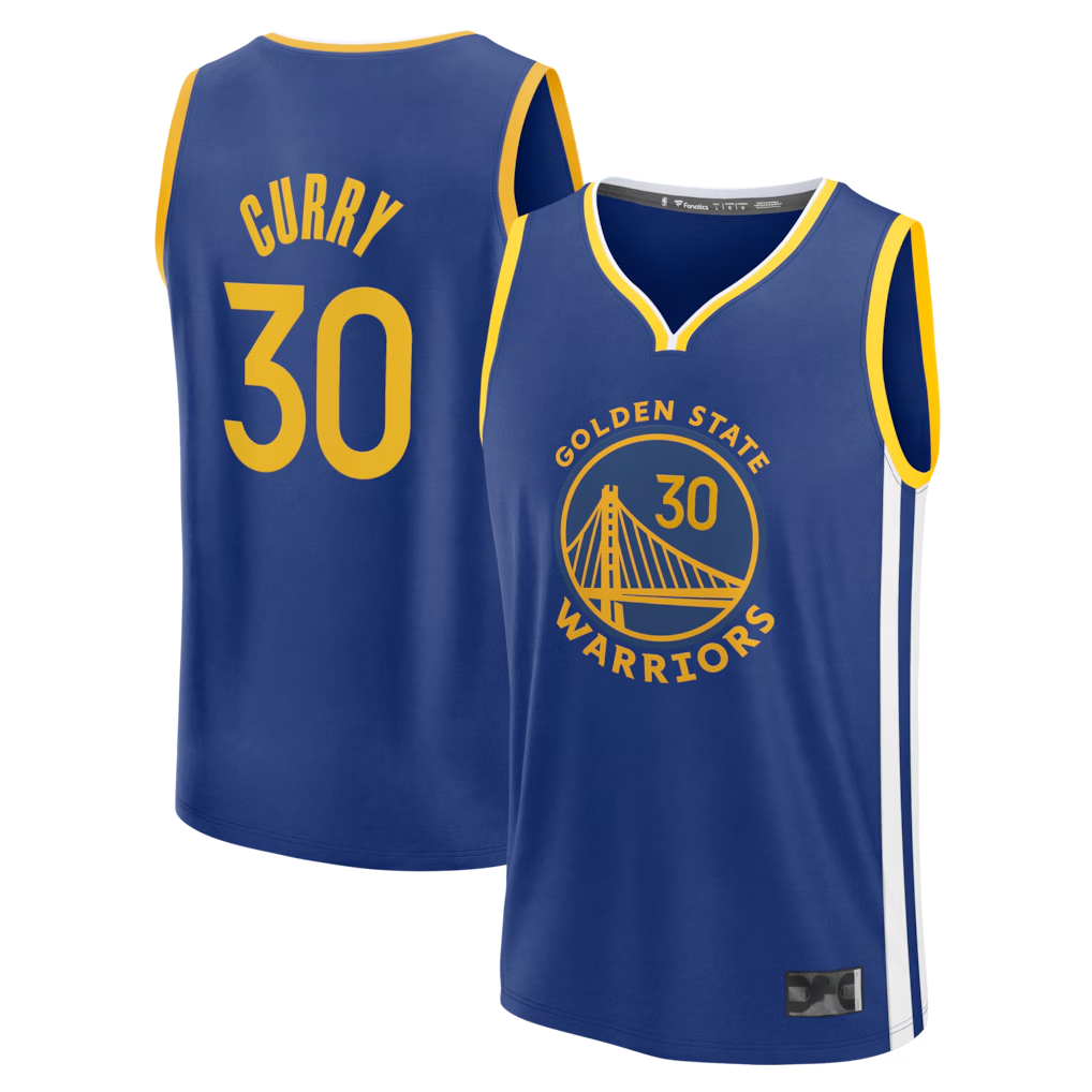 Kdoa G.State Warriors #30 Stephen Curry Royal Fast Break Replica Jerseys - Icon Edition