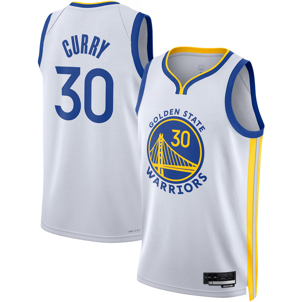 Kdoa G.State Warriors #30 Stephen Curry White Swingman Jerseys - Association Edition