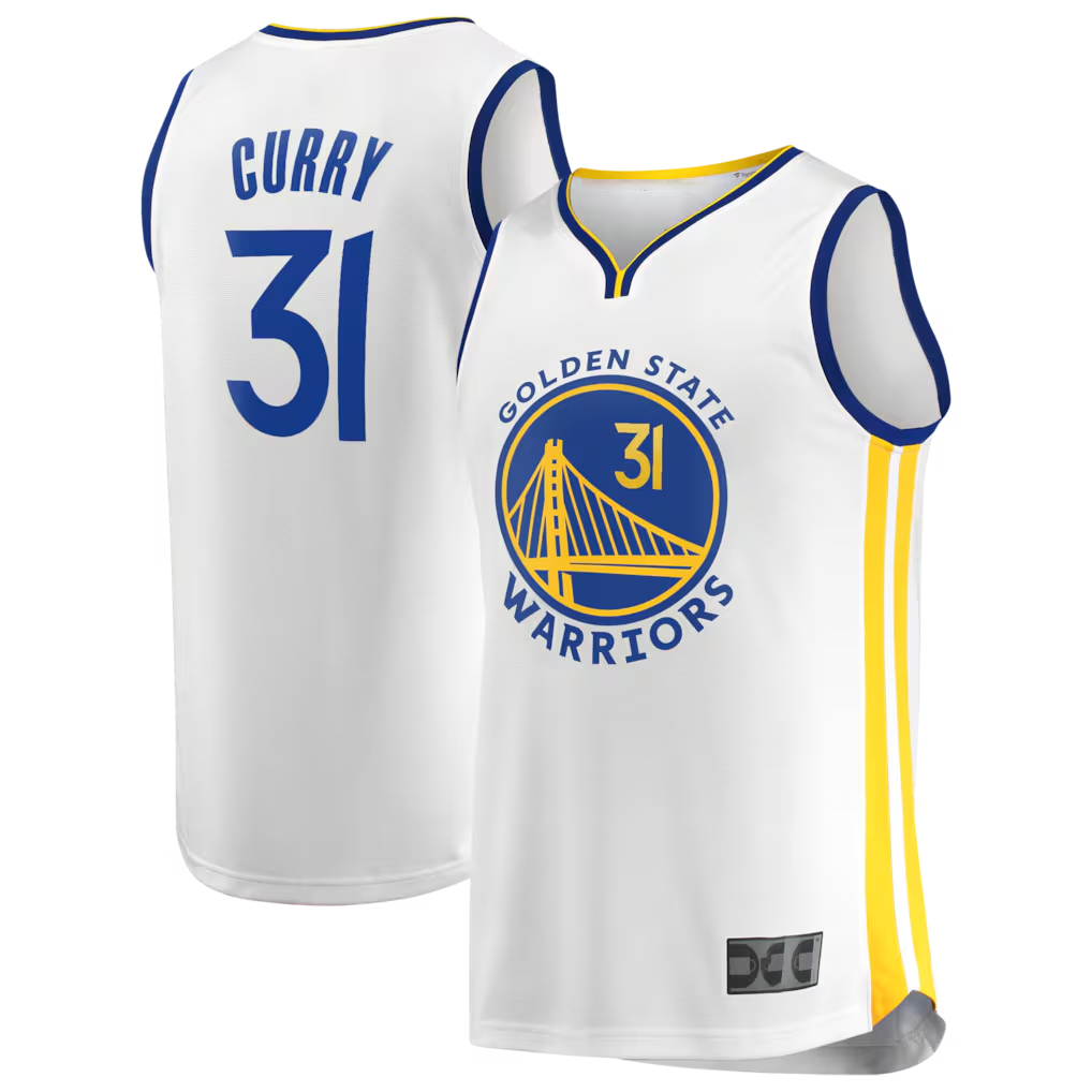 Kdoa G.State Warriors #31 Seth Curry White Fast Break Replica Player Jerseys - Association Edition