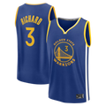 Kdoa G.State Warriors #3 Will Richard Blue Fast Break Replica Jerseys - Icon Edition