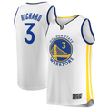 Kdoa G.State Warriors #3 Will Richard White Fast Break Replica Player Jerseys - Association Edition