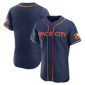 Kdoa H.Astros Navy City Connect Limited Elite Home Blank Player Stitched Jerseys
