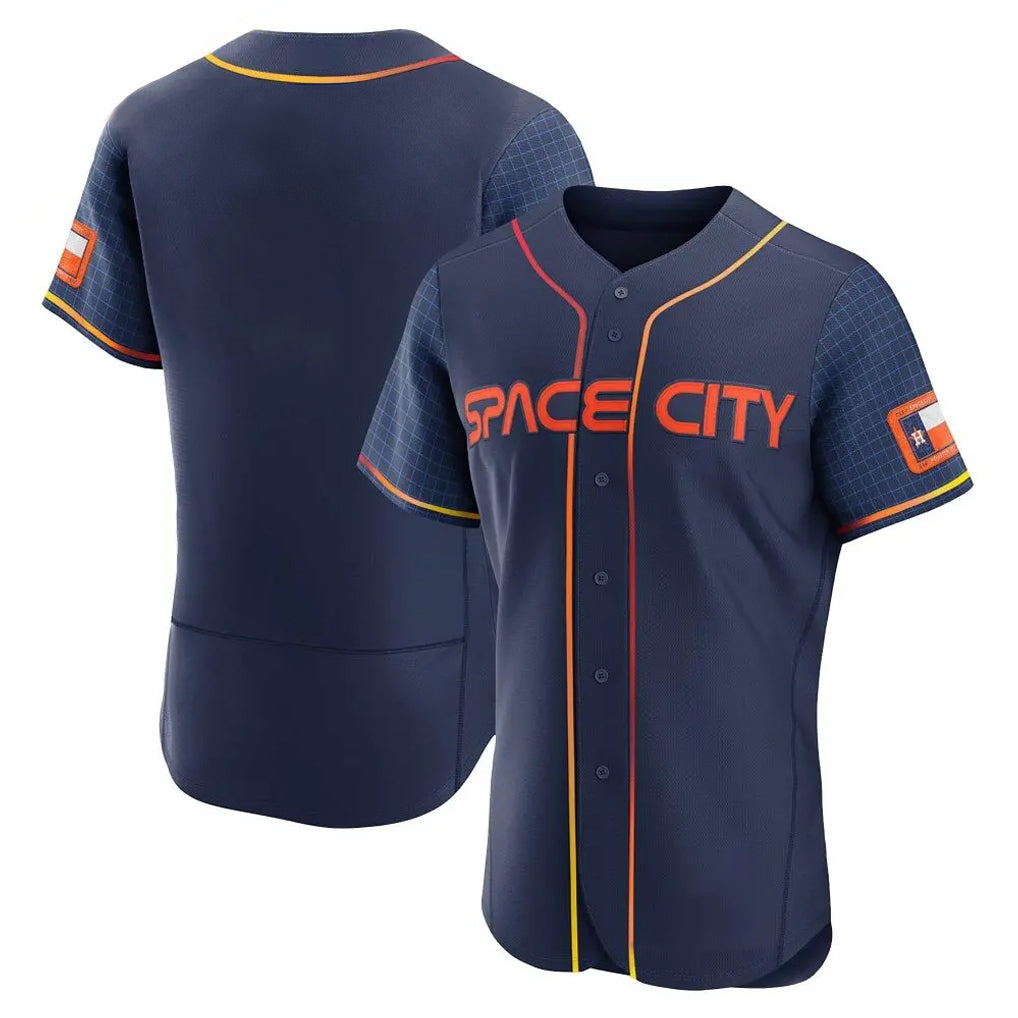 Kdoa H.Astros Navy City Connect Limited Elite Home Blank Player Stitched Jerseys