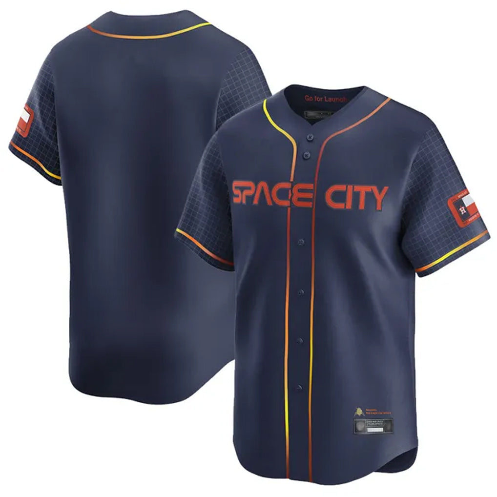 Kdoa H.Astros Navy City Connect Limited Home Blank Player Stitched Jerseys