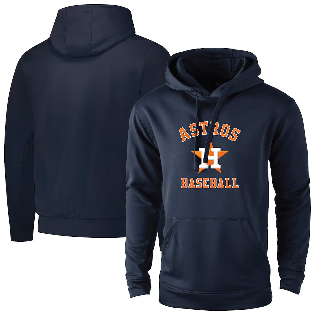 Kdoa H.Astros Navy Pullover Hoodie Blank Player Stitched Jerseys