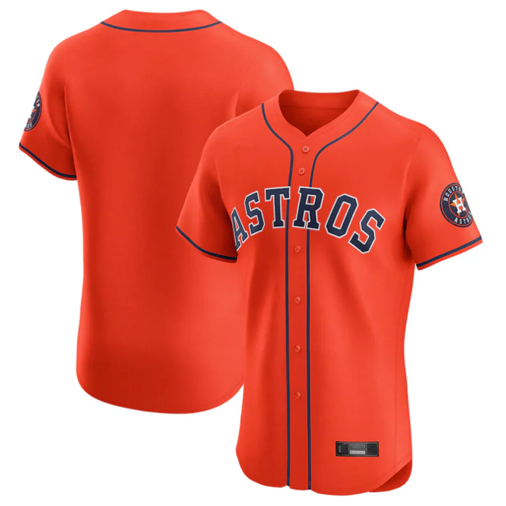 Kdoa H.Astros Orange Home Limited Elite Blank Player Stitched Jerseys