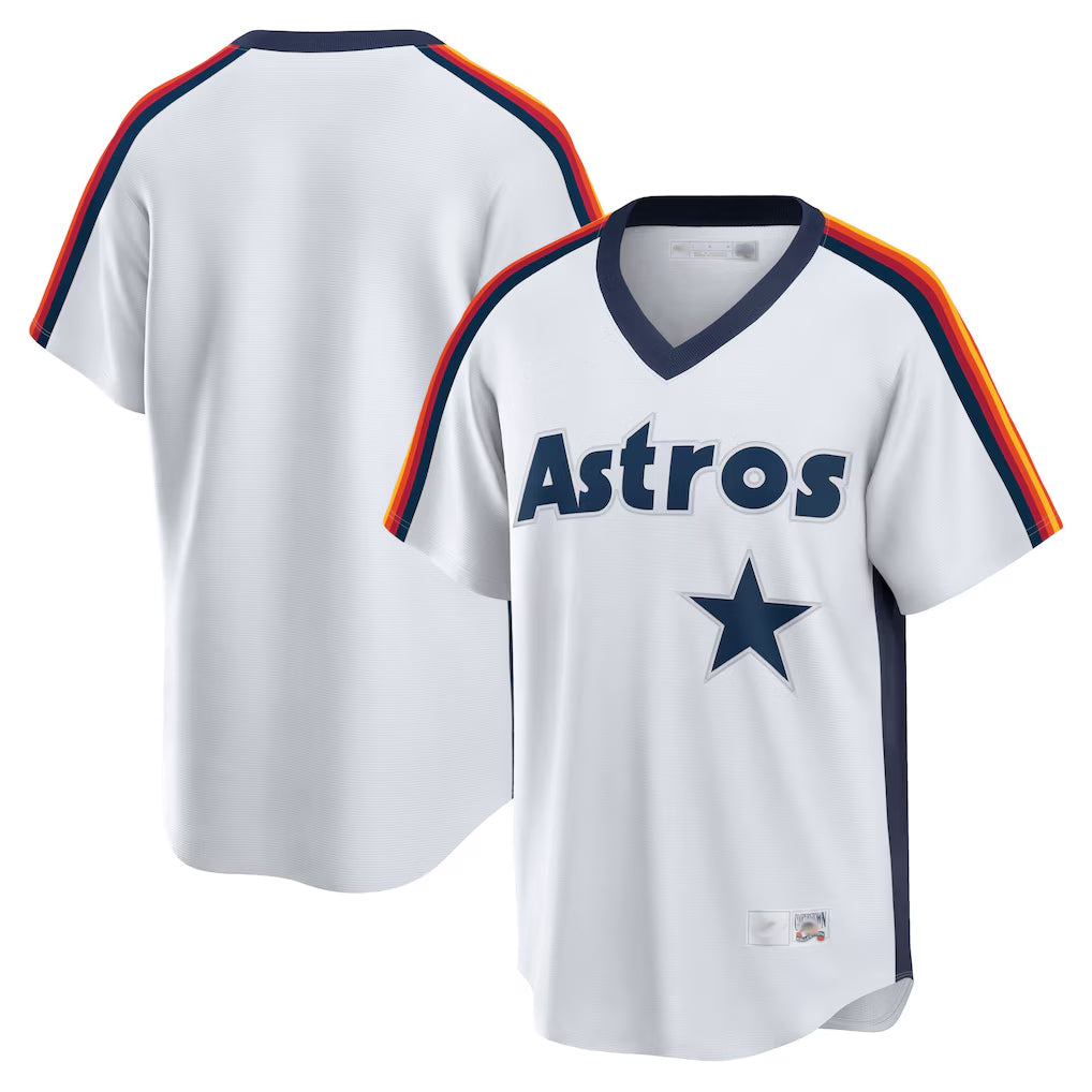 Kdoa H.Astros White Cooperstown Collection T-shirt Blank Player Stitched Jerseys