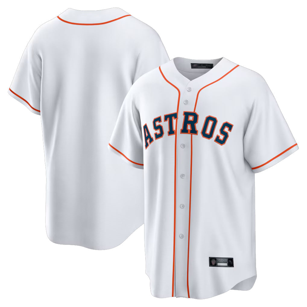 Kdoa H.Astros White Home Game Blank Player Stitched Jerseys