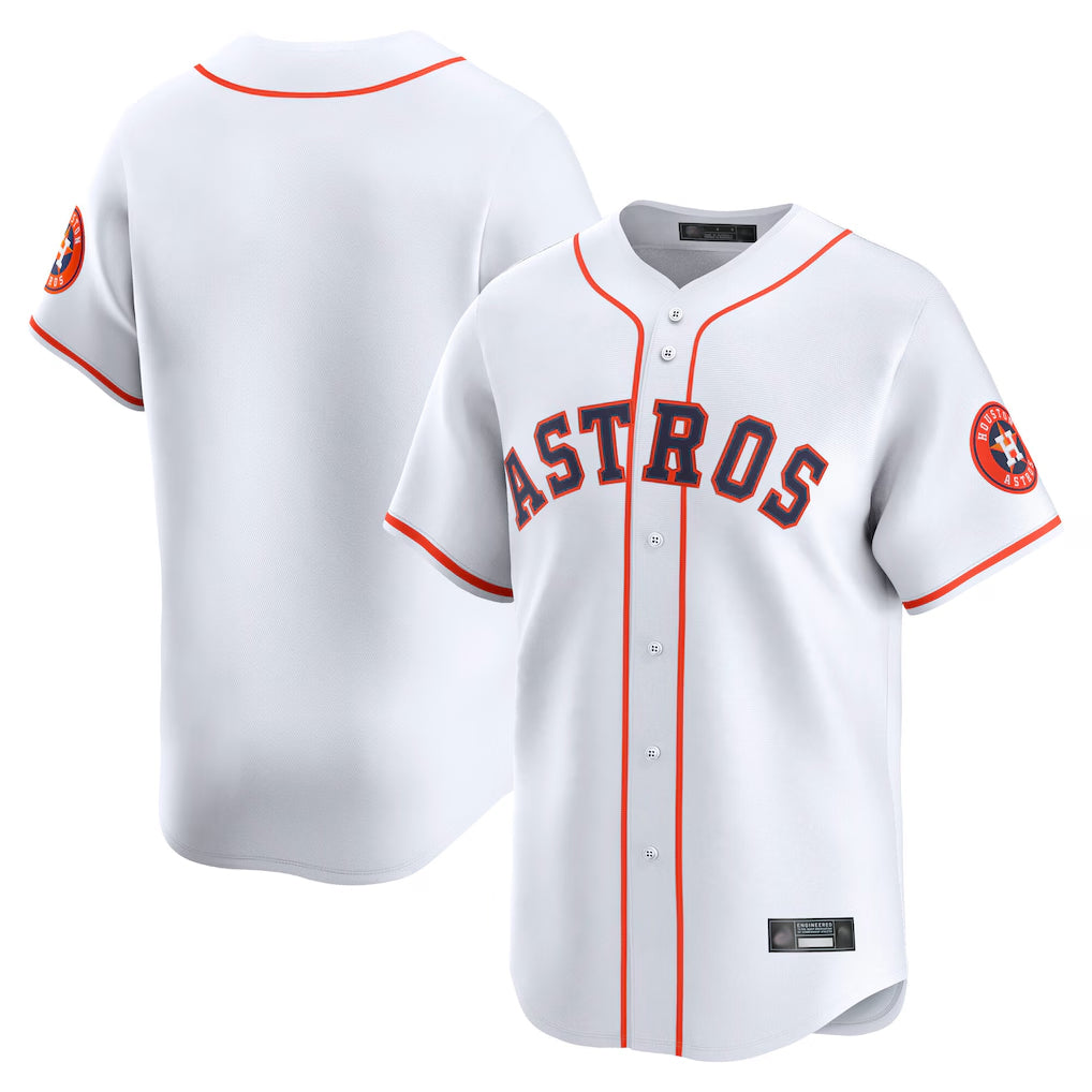 Kdoa H.Astros White Home Limited Blank Player Stitched Jerseys