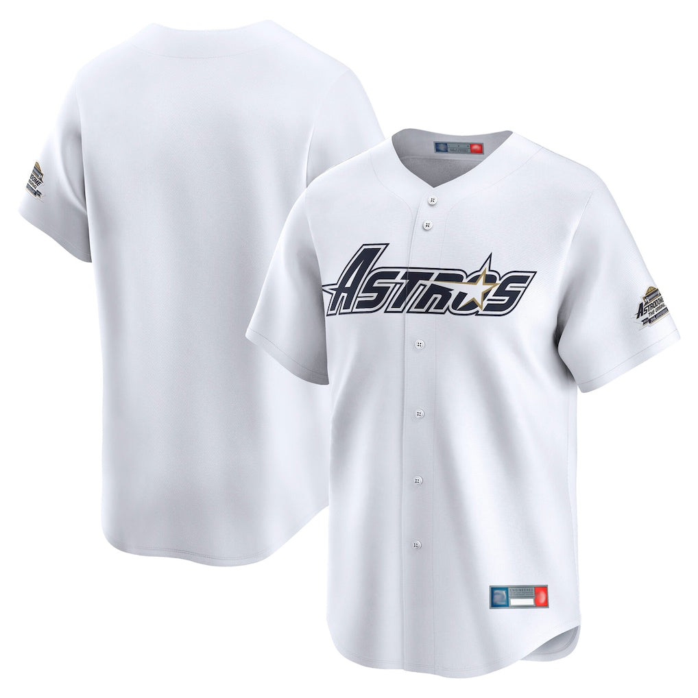 Kdoa H.Astros White Throwback Cooperstown Collection Limited Blank Player Stitched Jerseys