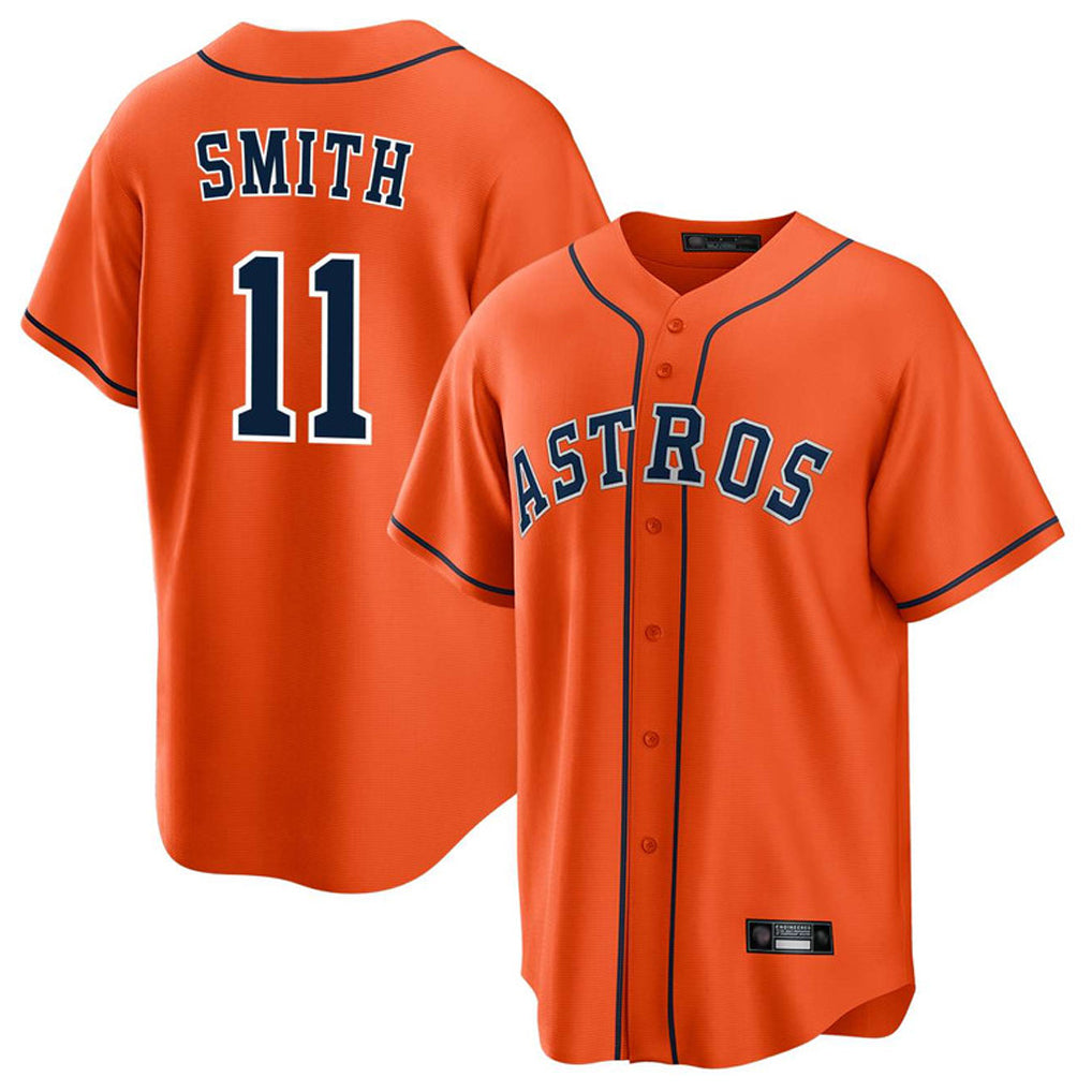 Kdoa H.Astros #11 Cam Smith Player Orange Home Game Stitched Jerseys