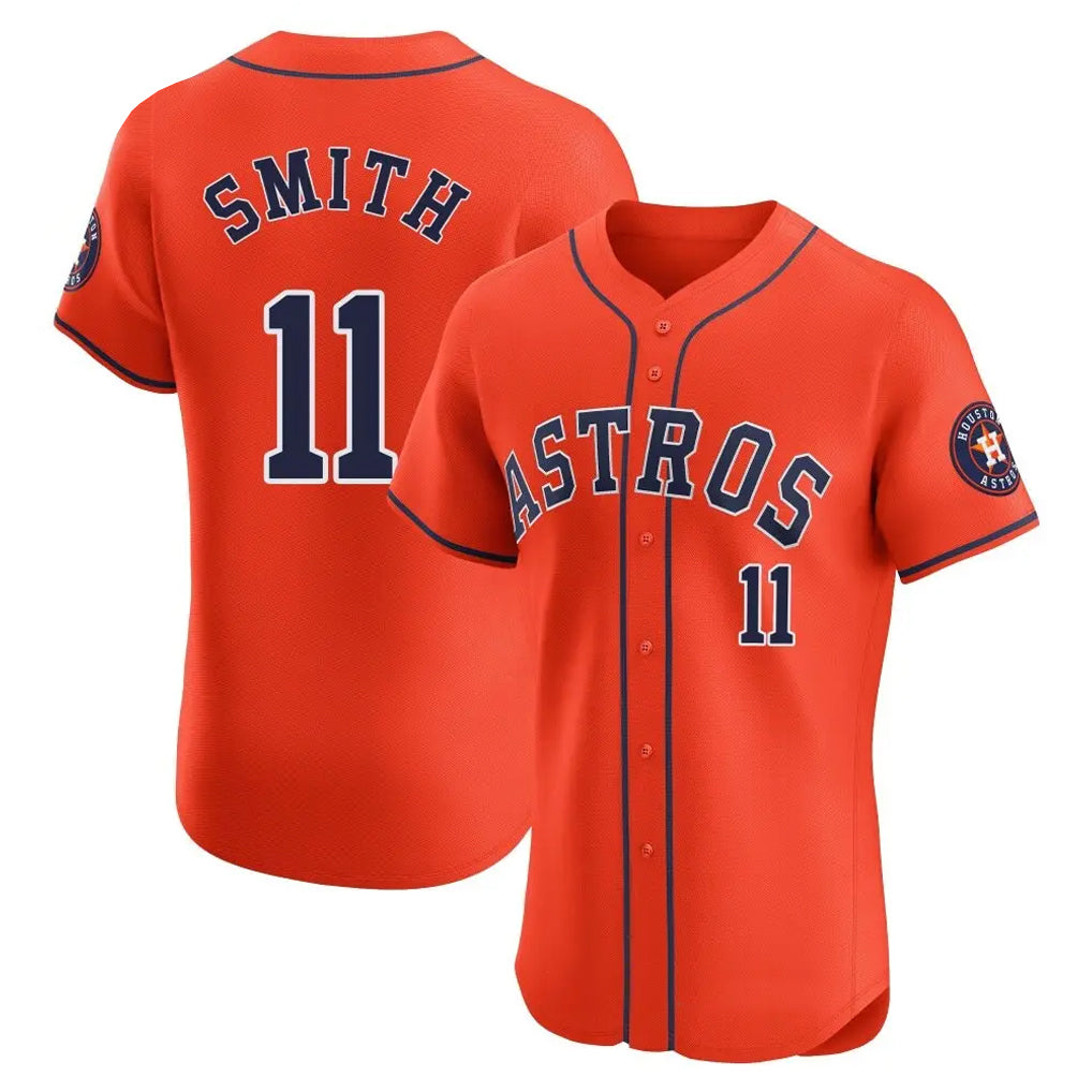 Kdoa H.Astros #11 Cam Smith Player Orange Home Limited Elite Stitched Jerseys