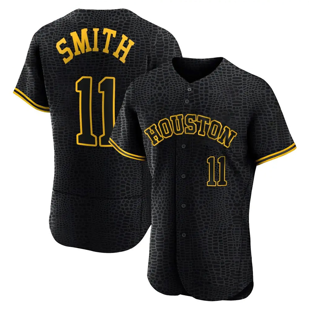 Kdoa H.Astros #11 Cam Smith Player Snake Skin City Limited Elite Home Stitched Jerseys
